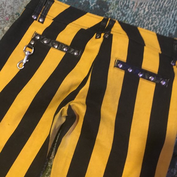 HTF rare Lip Service sexy Psycho Circus jeans M L - Picture 9 of 15